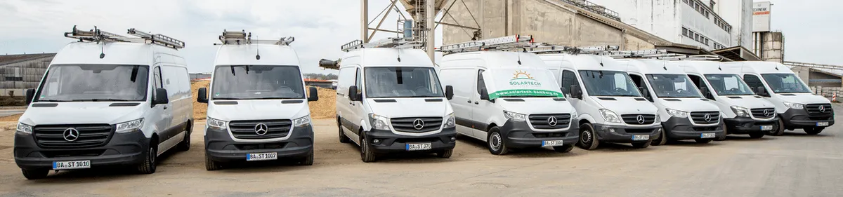 Die Fahrzeugflotte von Solartech